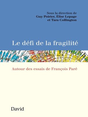 cover image of Le défi de la fragilité